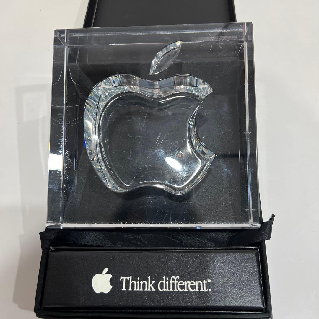 非売品　Apple 20周年記念　HOYA製クリスタルガラス　置物　オーナメント