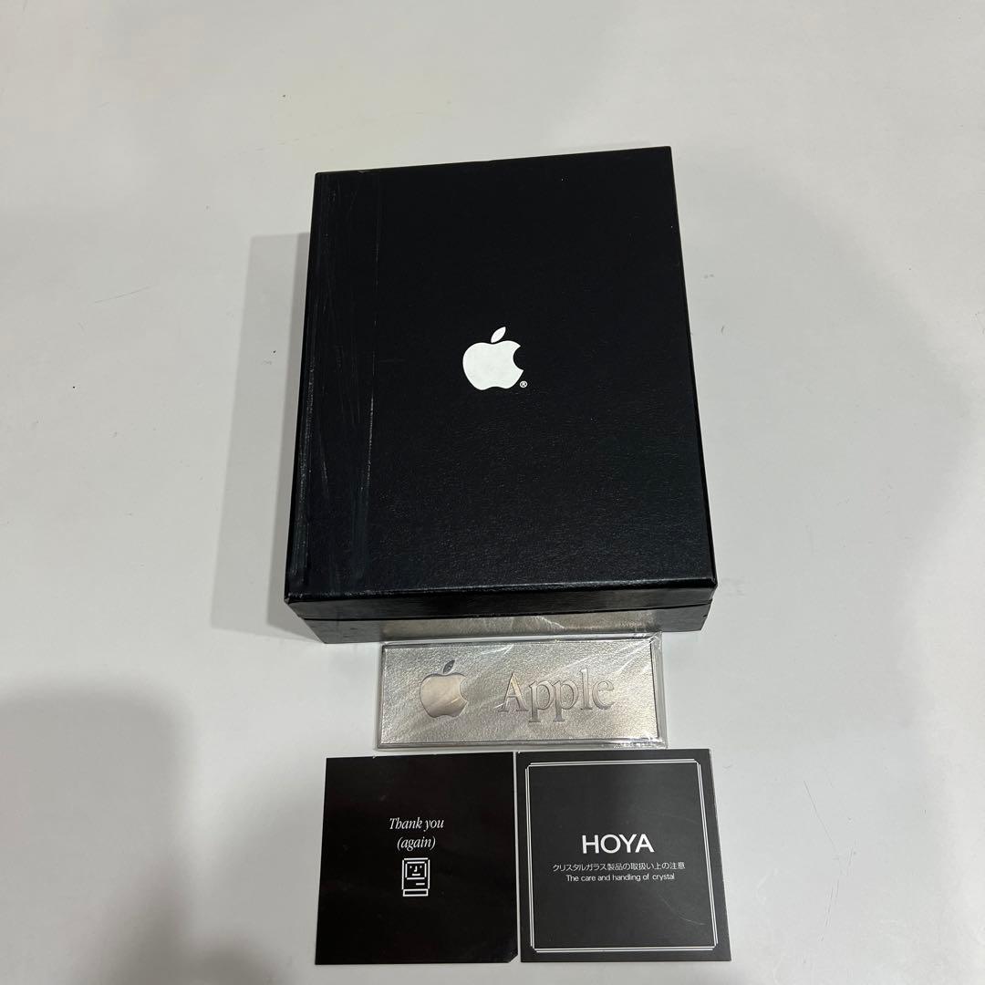 非売品　Apple 20周年記念　HOYA製クリスタルガラス　置物　オーナメント