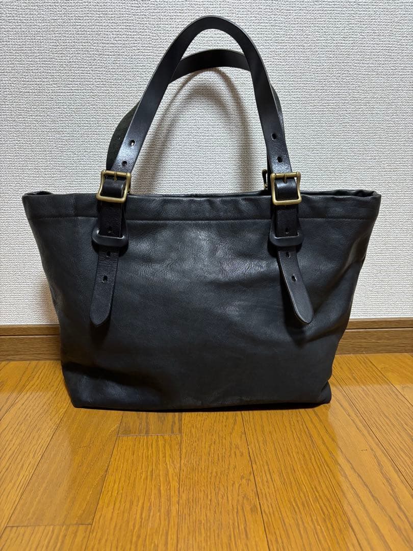 SLOWトートバッグ レザー ブラック