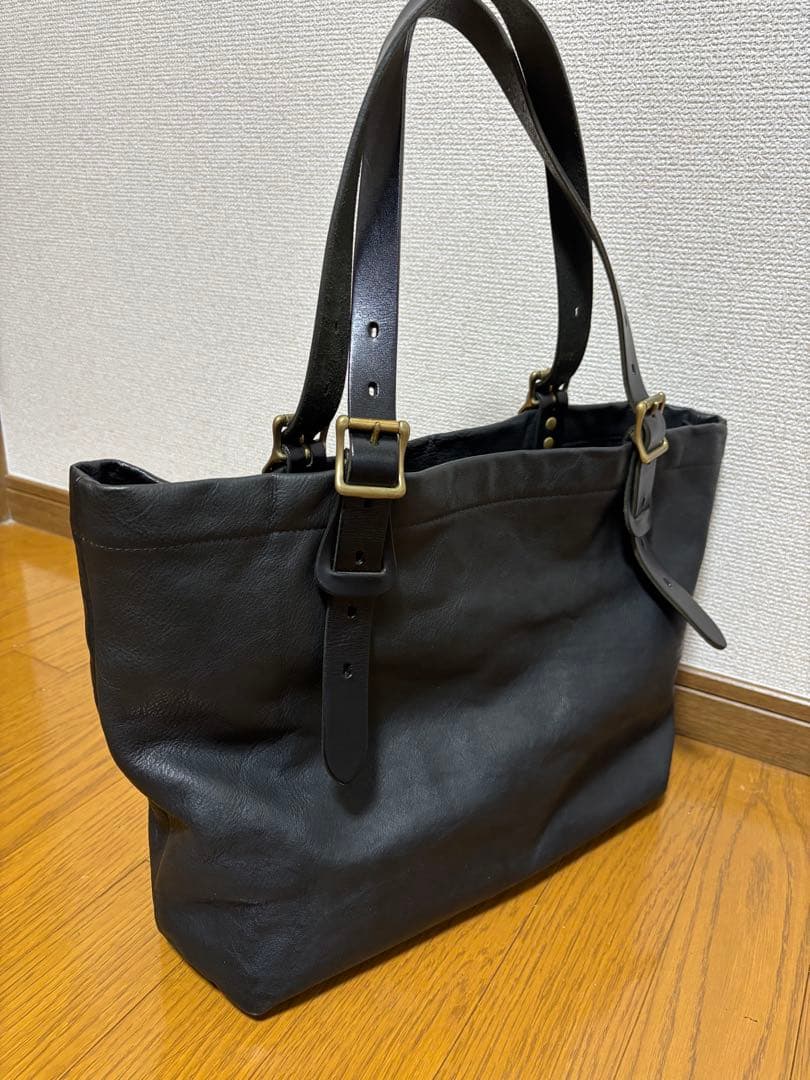 SLOWトートバッグ レザー ブラック