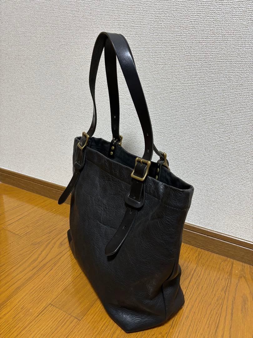 SLOWトートバッグ レザー ブラック