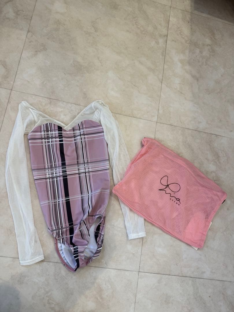 stina チェック柄レオタード jr.s