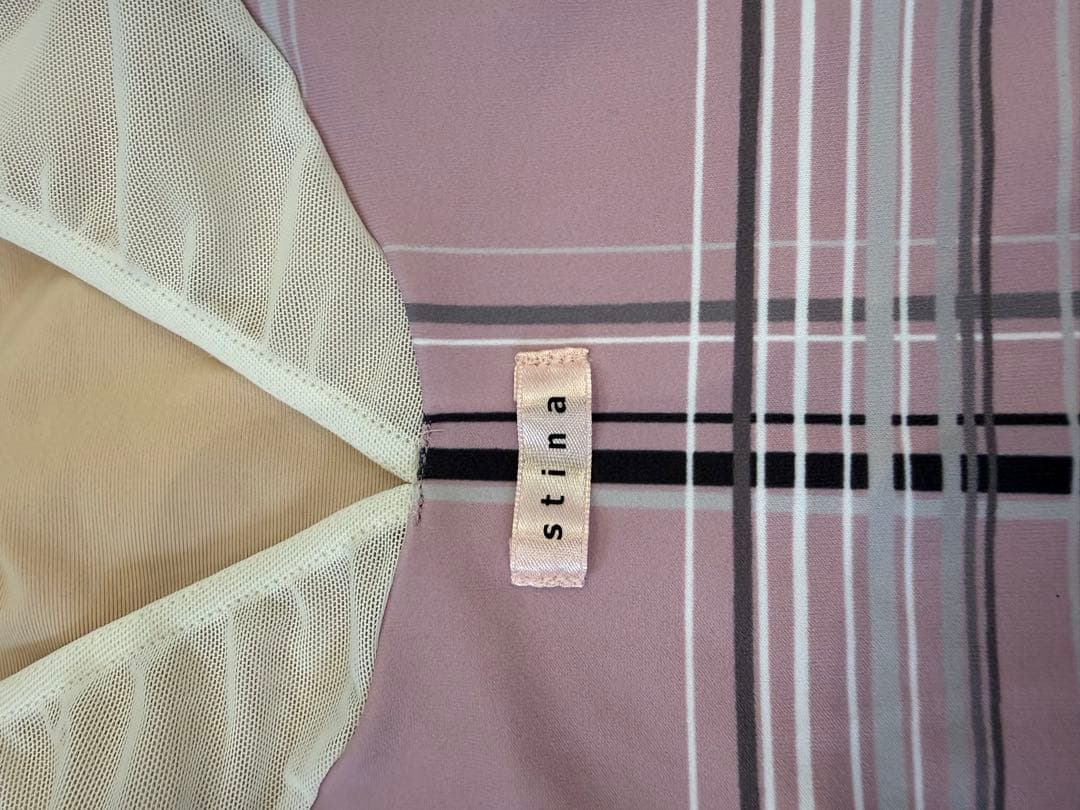 stina チェック柄レオタード jr.s