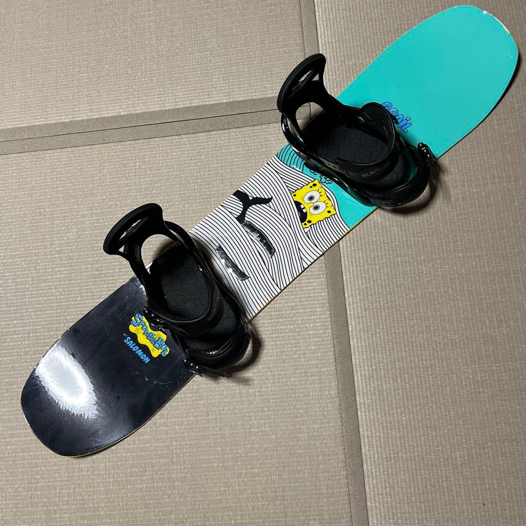 サロモン　キッズ　スノーボード　burton ビンディング　セット　120