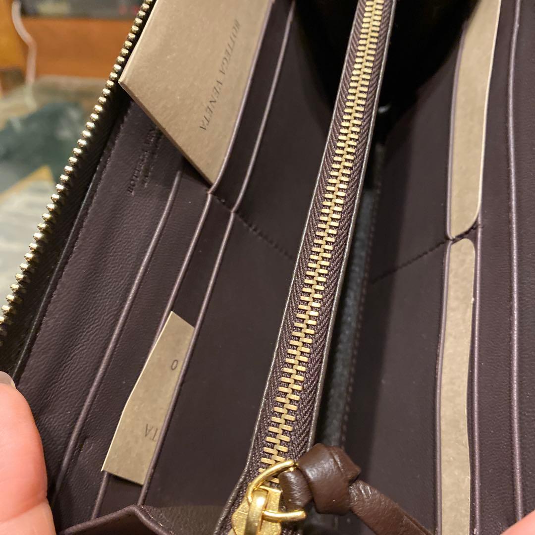 新品未使用 ボッテガヴェネタ ロングウォレット イントレチャート ブラウン