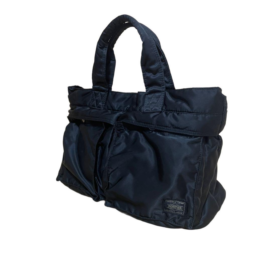 【美品】PORTER タンカー トートバッグ ブラック ポーター ナイロン