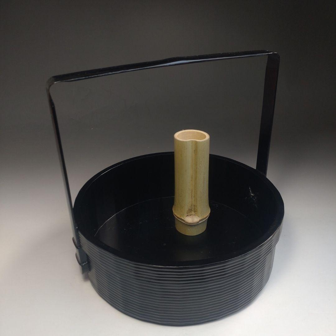 イ262 煙草盆『海田宗恵』『宗旦好一閑　手付　莨盆　共箱』茶道具