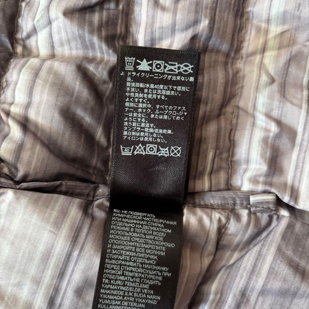 美品！ザノースフェイス フード付きダウンジャケット グレー