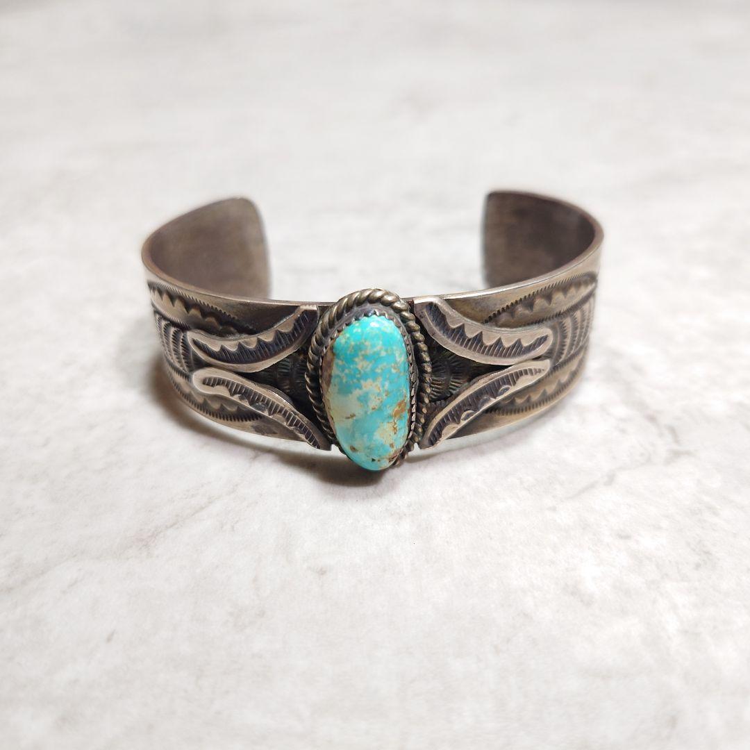 NAVAJO ナバホ Rick Martinez ターコイズバングル 925