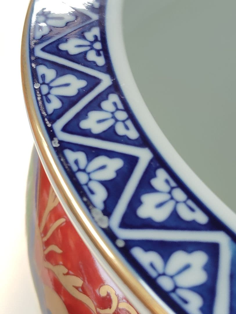 有田焼　賞美堂　日肥其泉　昭和年製　極錦金彩古伊万里　多用壺