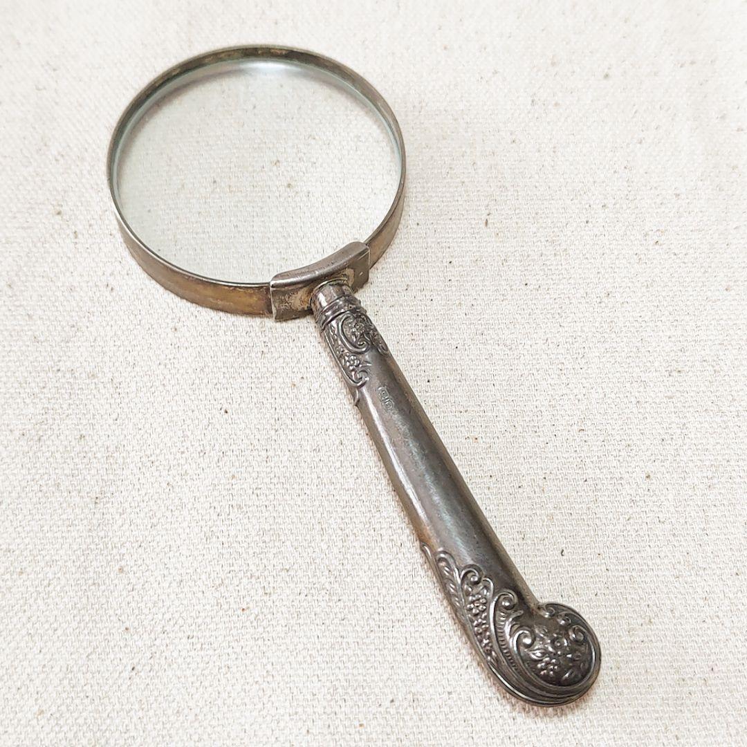 虫眼鏡／ルーペ／拡大鏡／アンティーク／イギリス