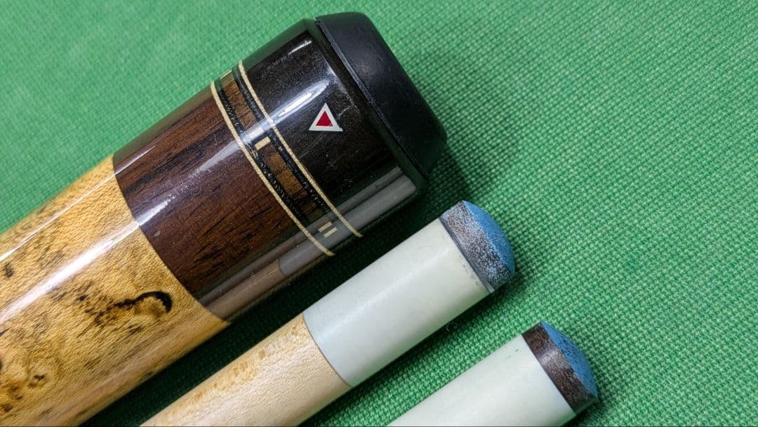 本ハギ子持ち6剣ビリヤードキュー(メーカー不明)