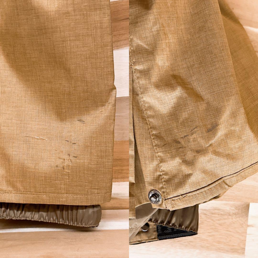 【クイックシルバー】スノボ ウェア セットアップ ジャケット パンツ S×M 茶