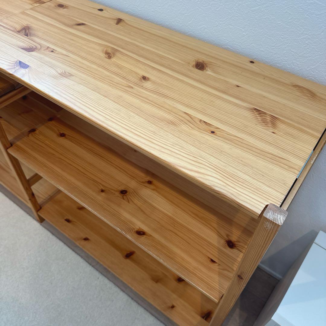 【無印良品】【パイン材ユニットシェルフ】【８６ｃｍ幅】【2セット＋棚板1枚】