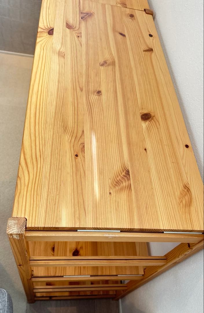 【無印良品】【パイン材ユニットシェルフ】【８６ｃｍ幅】【2セット＋棚板1枚】