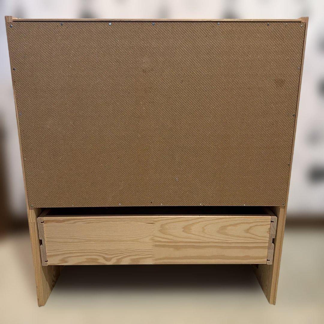 IKEA ラスト　木製 3段チェスト　天然木　廃盤品