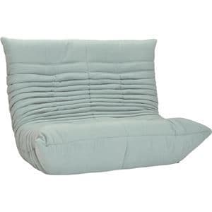 リクライニングソファー 座椅子 幅134cm2人掛け エメラルド EM 完成品