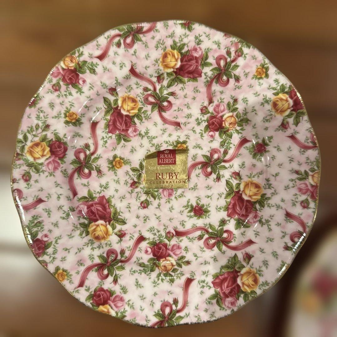 ロイヤルアルバート　皿　2枚　ピンク