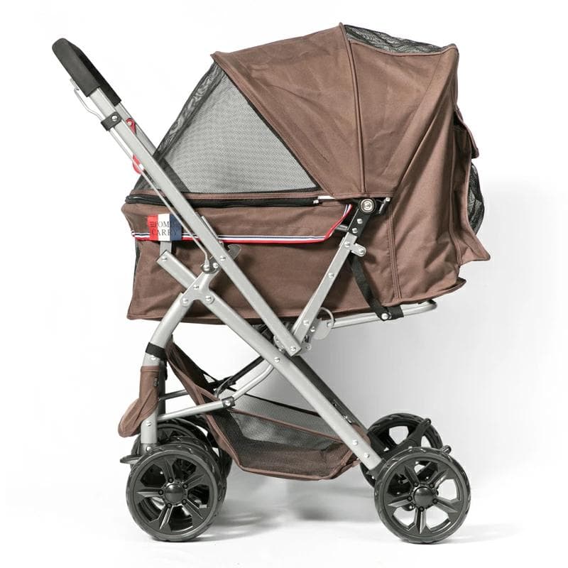 一回使用★ ポンポリース 折畳み 対面式切り替えカート 中型・多頭用バギーカー