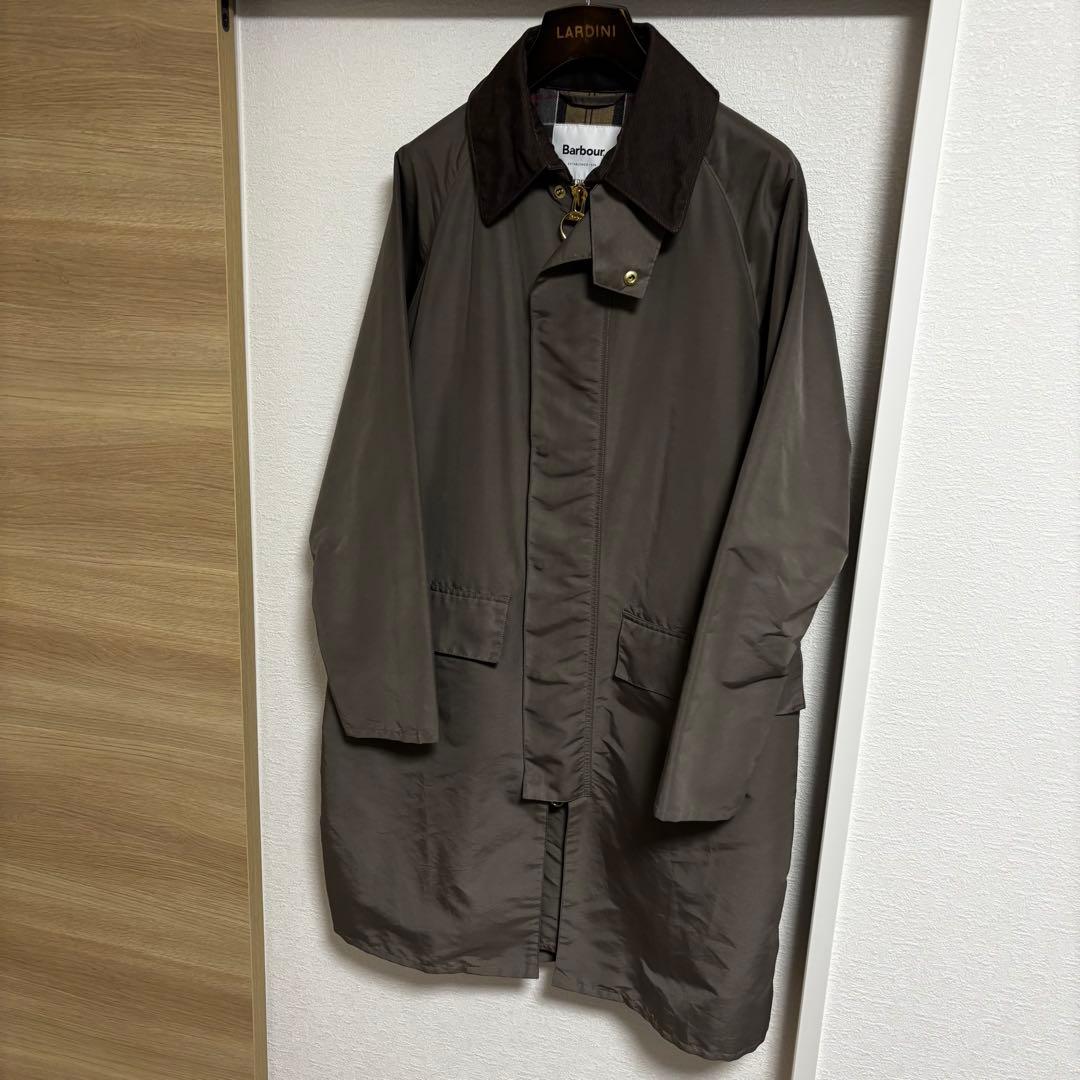 【別注】Barbour×EDIFICE BURGHLEYステンカラーコート 36