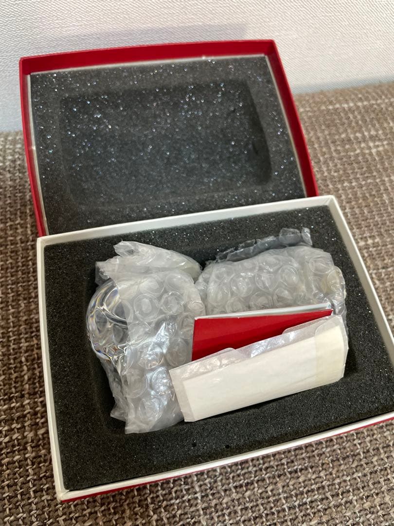 【バカラ】フレンドリー 立つスヌーピー オブジェ クリスタルガラス フィギュリン