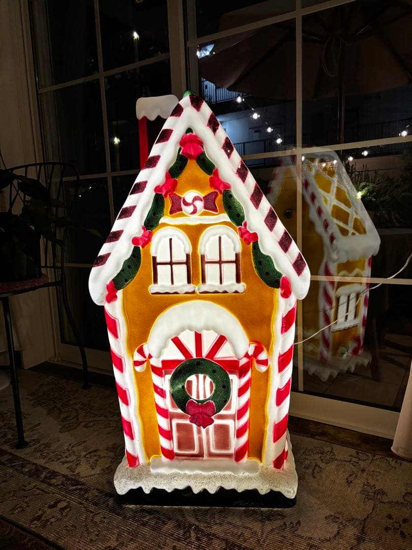 LEDブローライト　キャンディーハウス　お菓子のお家　クリスマスイルミネーション