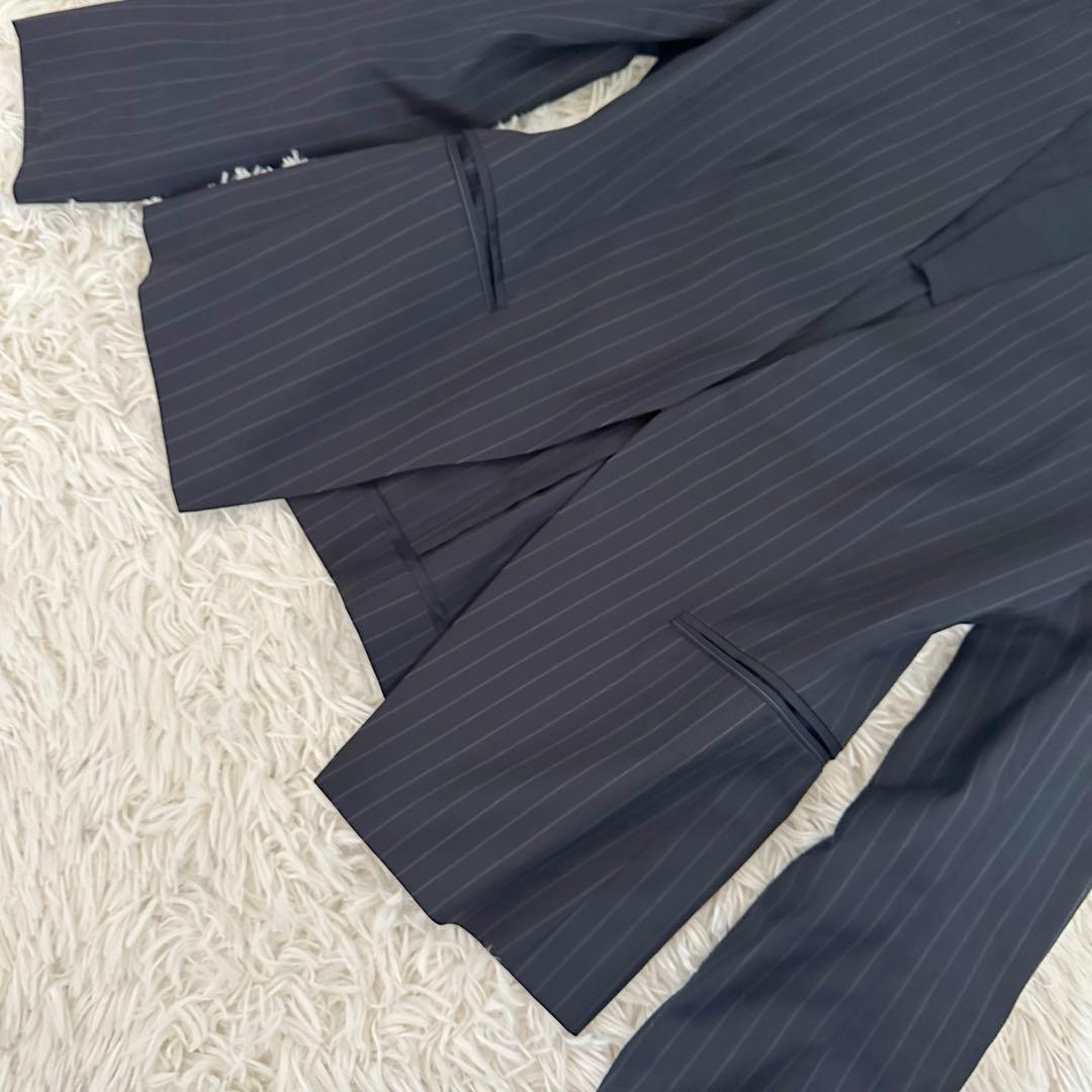 セオリー ノーカラージャケットパンツ セットアップ　LANAI 　ネイビー