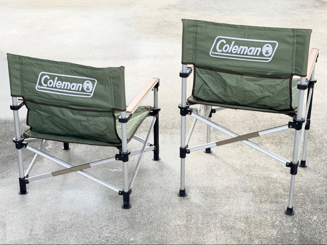 Coleman ツーウェイキャプテンチェア グリーン 2脚セット