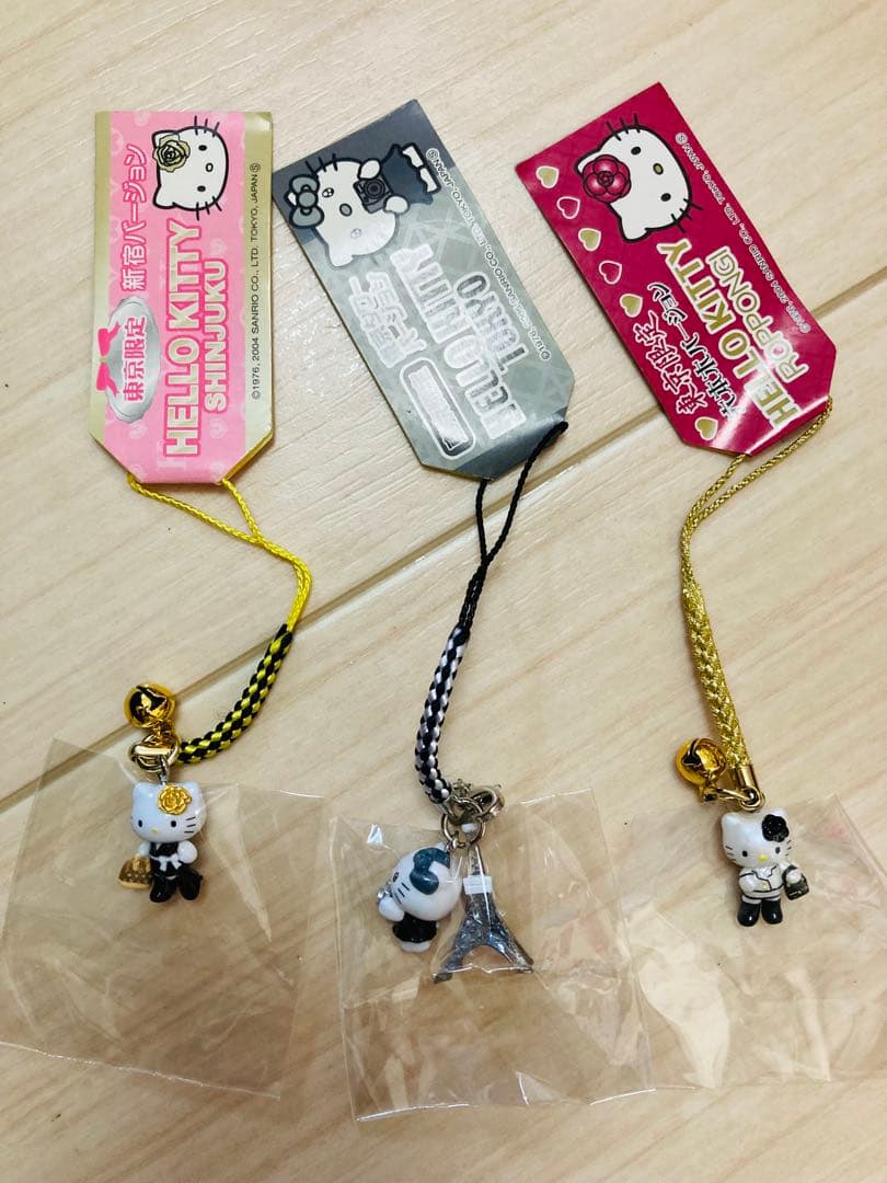 キティ　ご当地　根付け　新宿　六本木　東京タワー　キーホルダー