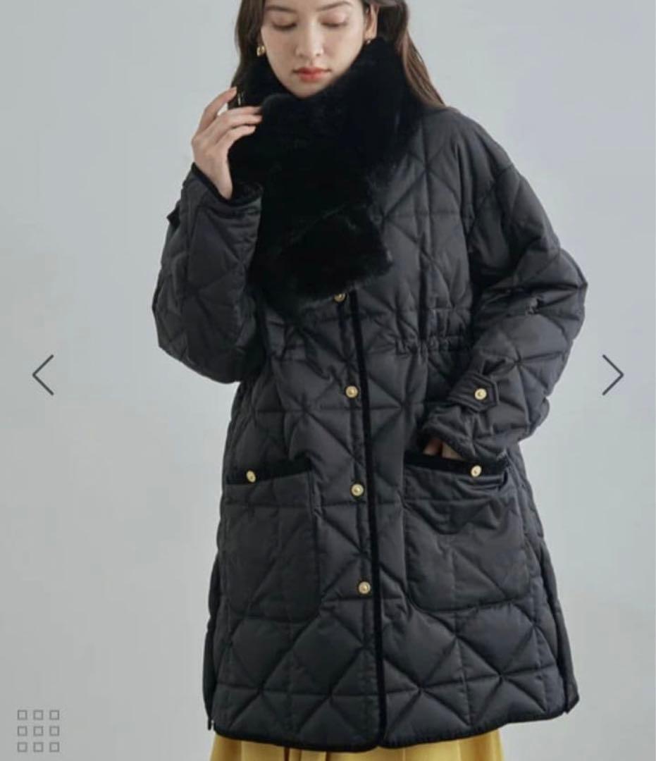 ROPE' 【TAION×LIMONTA】軽量Ｖネックキルティング ミドルコート