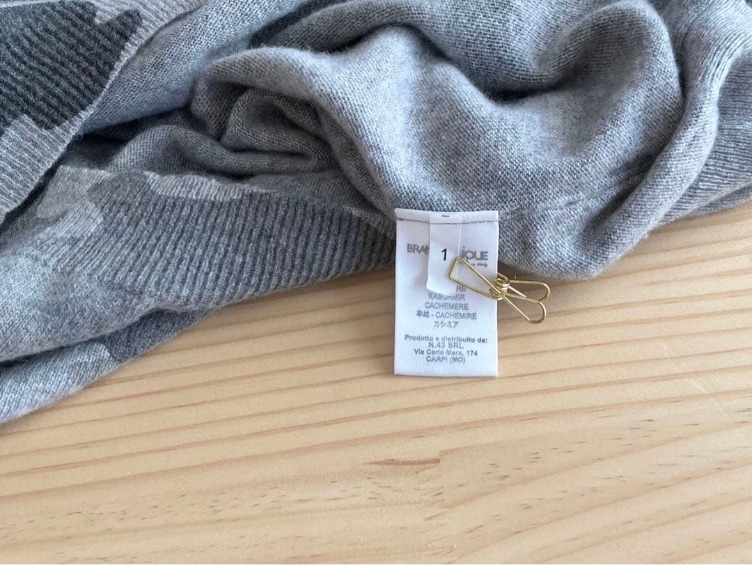 美品 イタリア製 カシミア 100% BRAND UNIQUE 星 スター