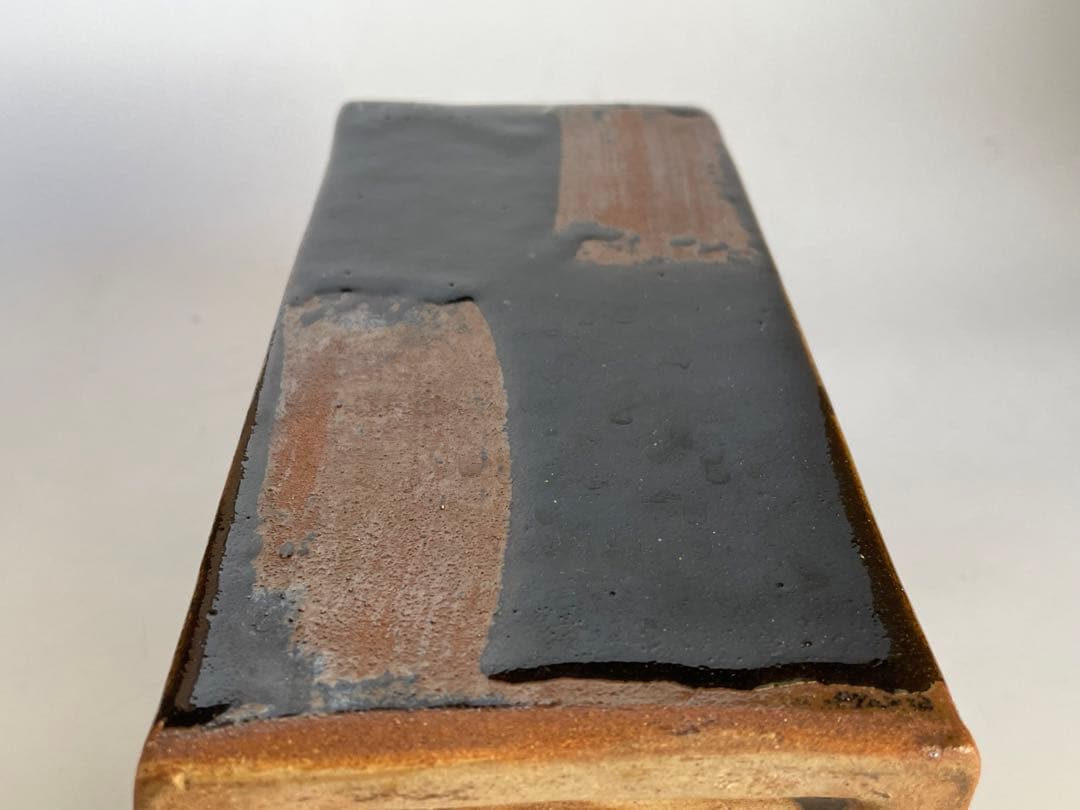 陶芸家　人間国宝　浜田庄司　？　濱田庄司　角瓶　鉄釉　花瓶　花入　民芸　民藝