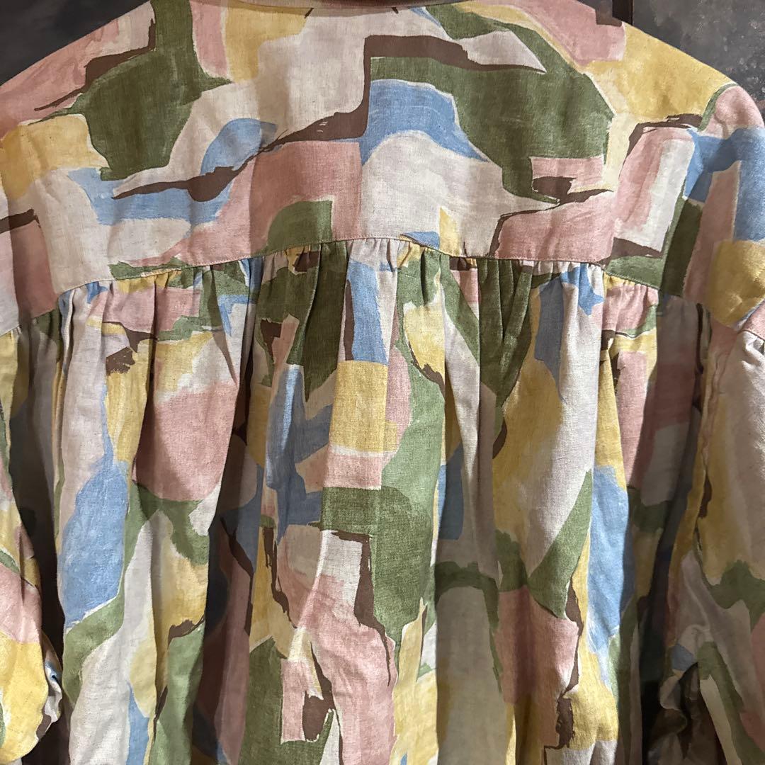 極美品　AIE ペインターシャツアブストラクト　シャツ　サイズL 25SS