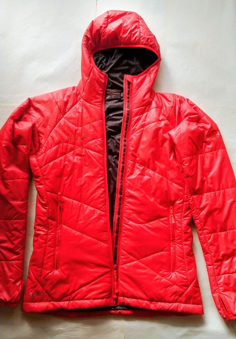 MAMMUT マムート フード付きダウンジャケット レディース レッド