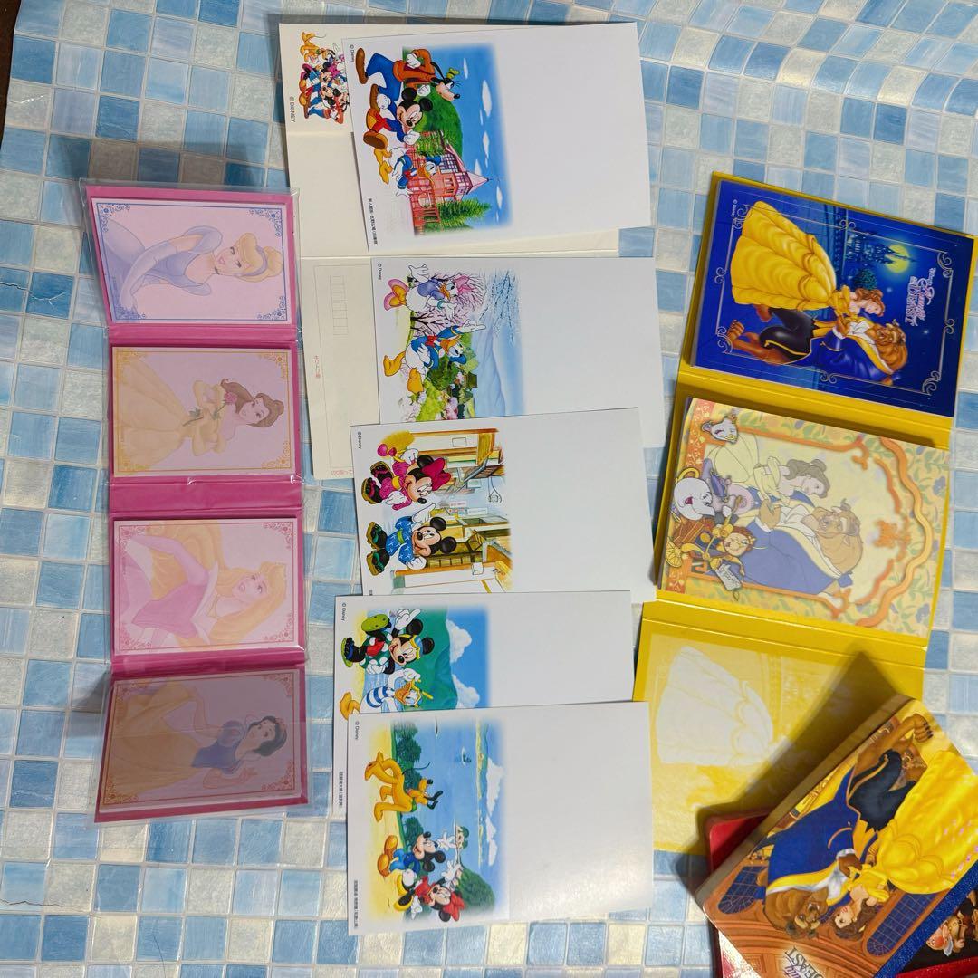 ディズニー　レトロ　ノート　メモ　付箋　レターセット　おまとめ売り
