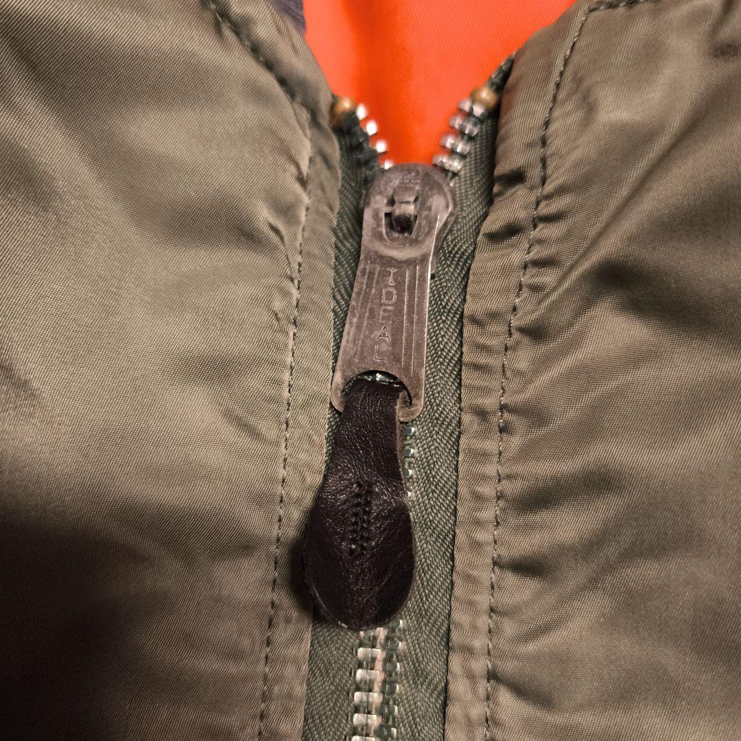 ALPHA MA-1 アメリカ製 IDEALジップ