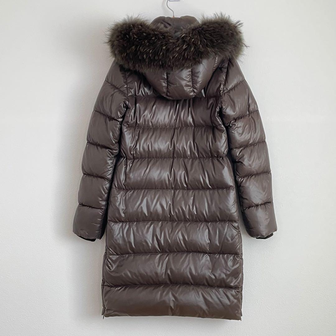 DUVETICA Deneb ロングダウンコート Aライン ラクーンファー 38