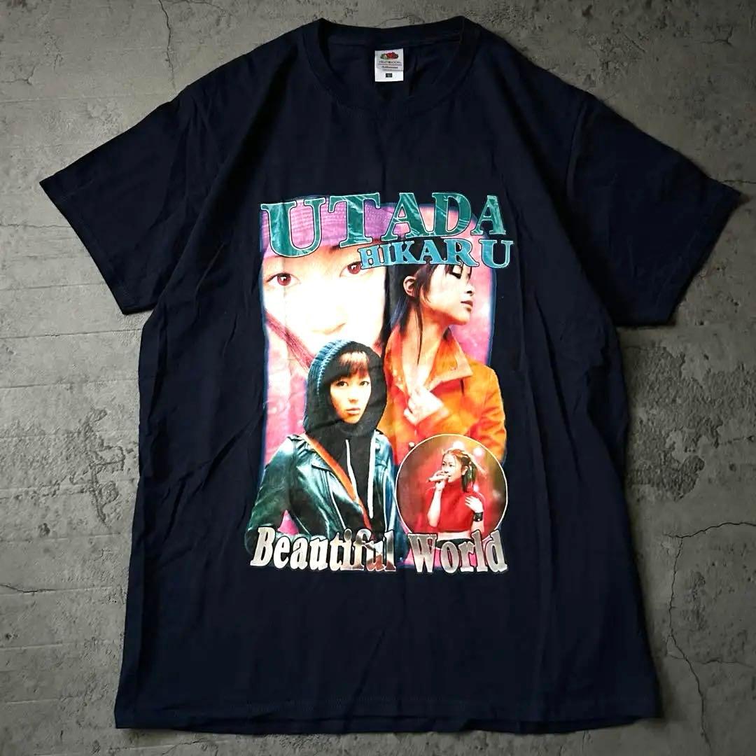 未使用級 激レア 宇多田ヒカル プリント Tシャツ 希少 人気 美品