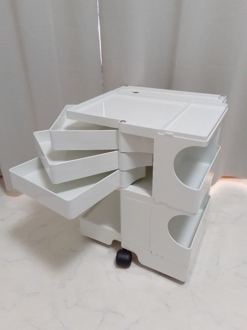 ボビーワゴン 2段 3トレイ ホワイト ジョエコロンボ B-LINE キャスター