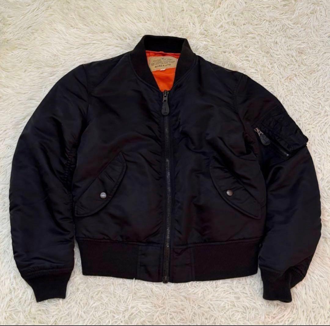 1944　AVIREX　MA-1フライトジャケット　黒　Sサイズ　値下げ可