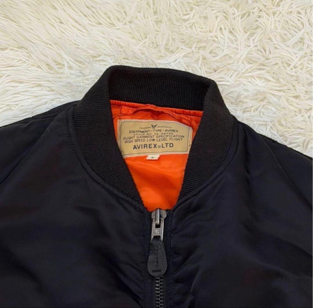 1944　AVIREX　MA-1フライトジャケット　黒　Sサイズ　値下げ可
