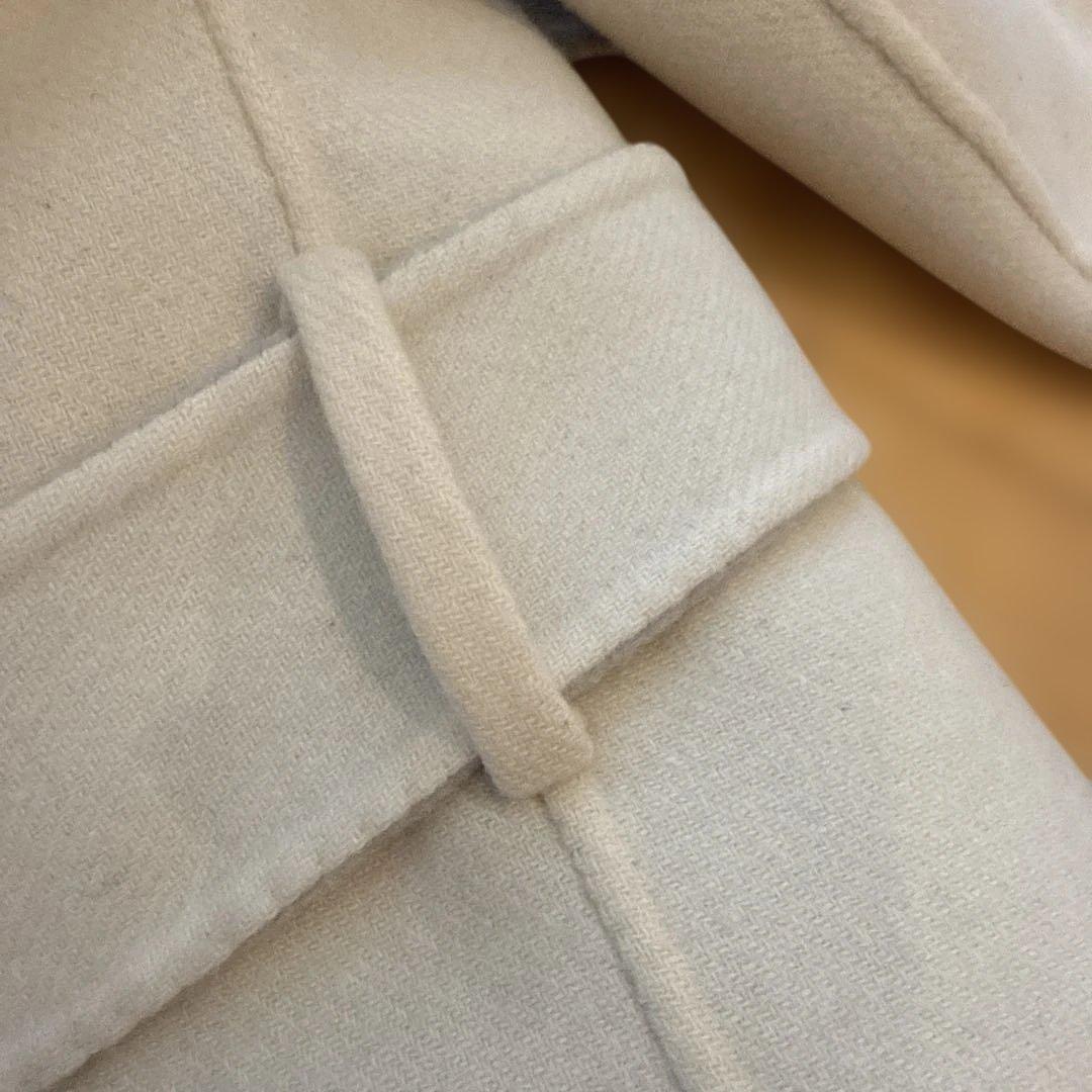 ★ESTNATION★ウールコート　リバーシブル　フード付き　36