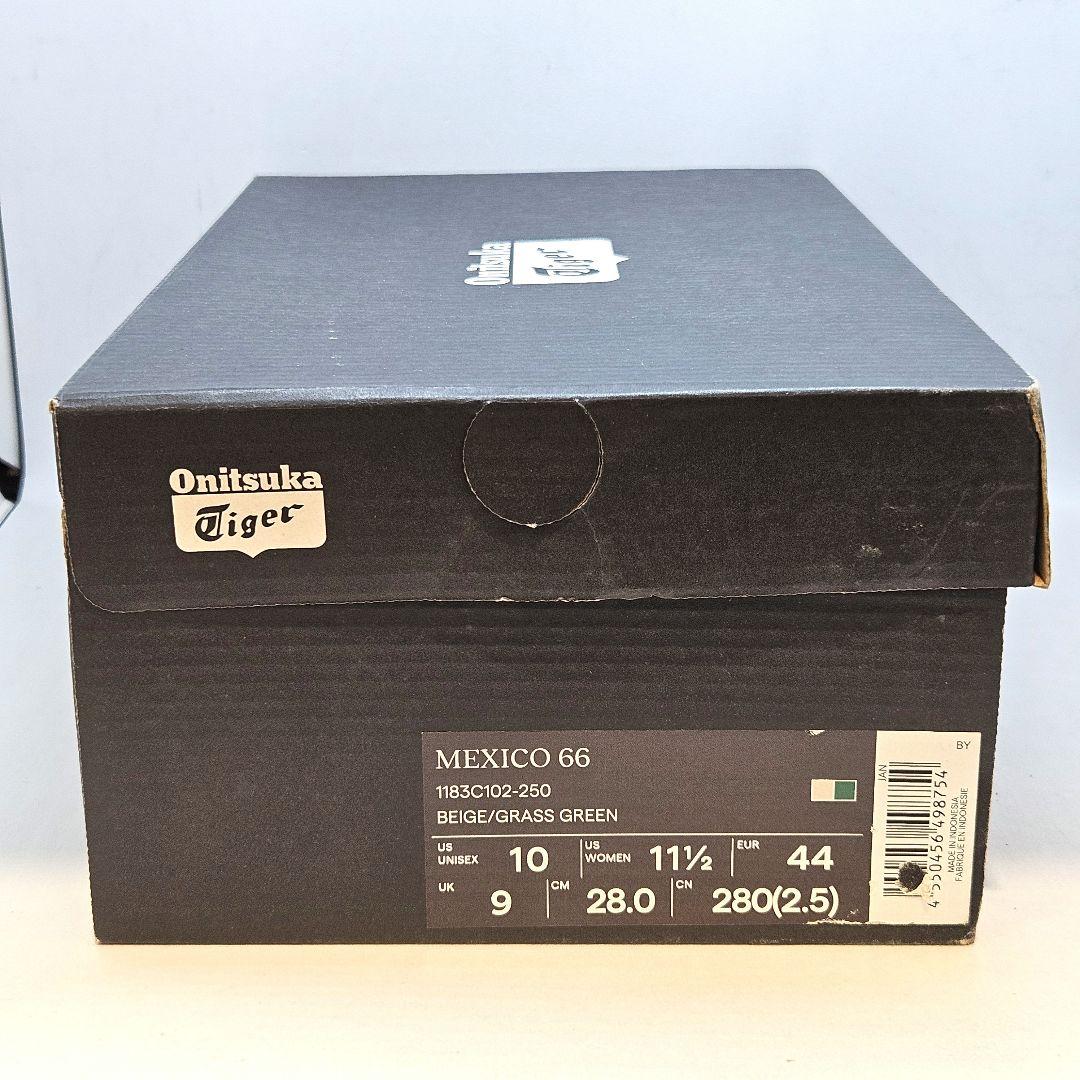 新品 オニツカタイガー MEXICO 66 1183C102 ベージュグリーン