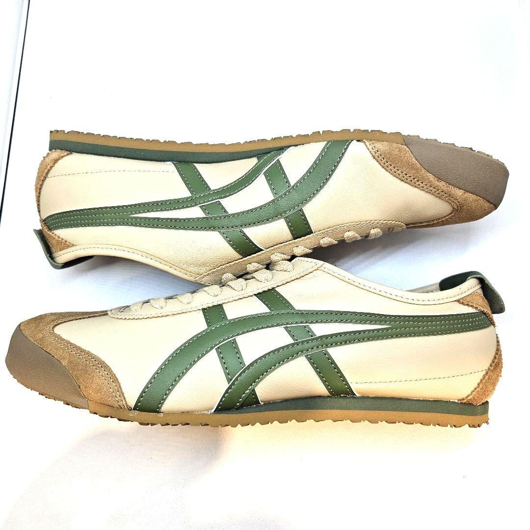 新品 オニツカタイガー MEXICO 66 1183C102 ベージュグリーン