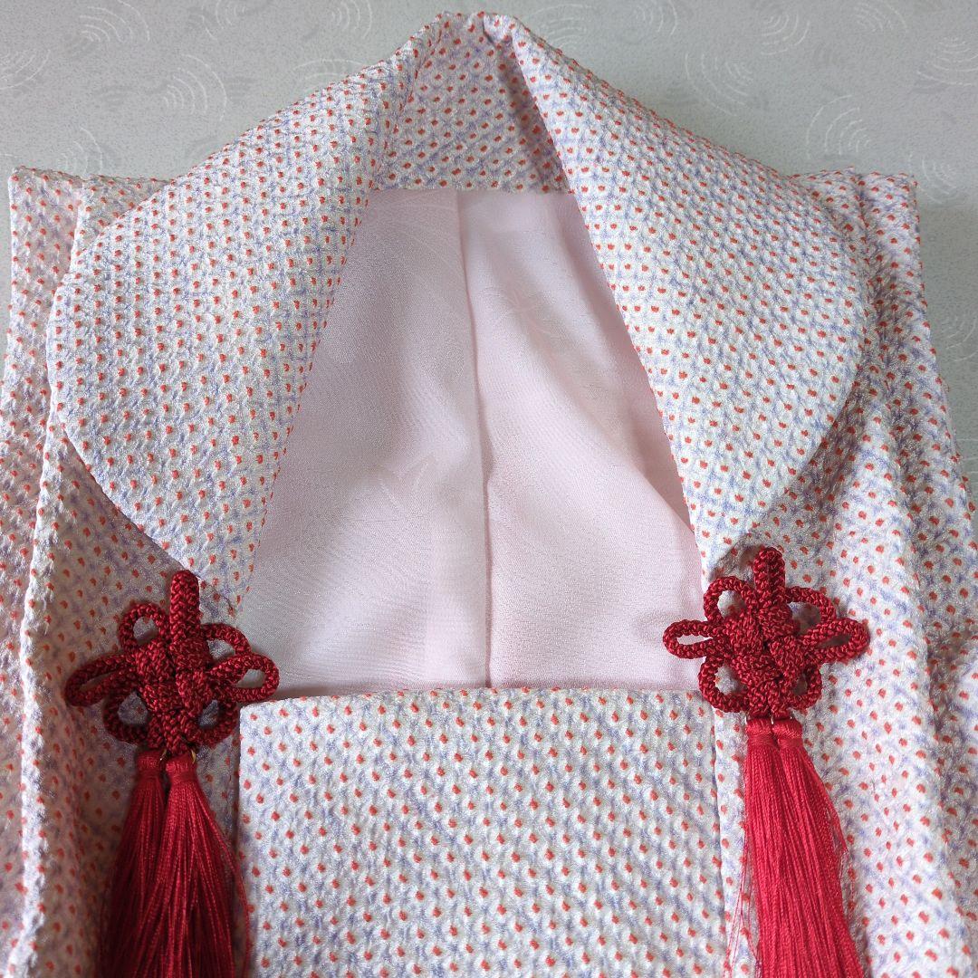 七五三３歳女の子正絹総絞り手縫いの被布(中綿無し）