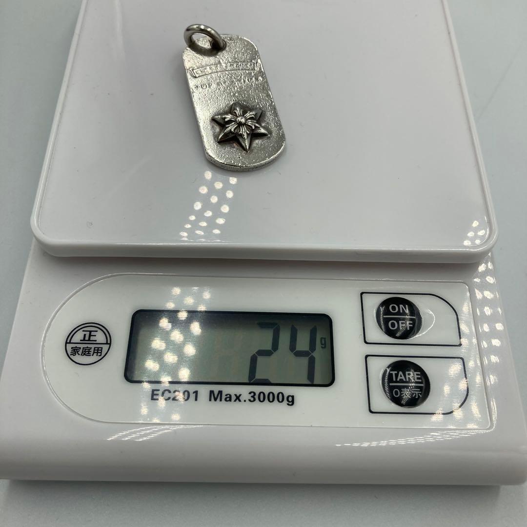 クロムハーツ　ドックタグ　ペンダントトップ　シルバー