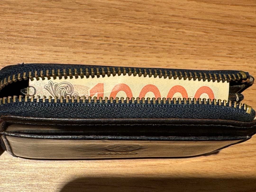 GANZO 艶あり ブラック　本革レザー ケース