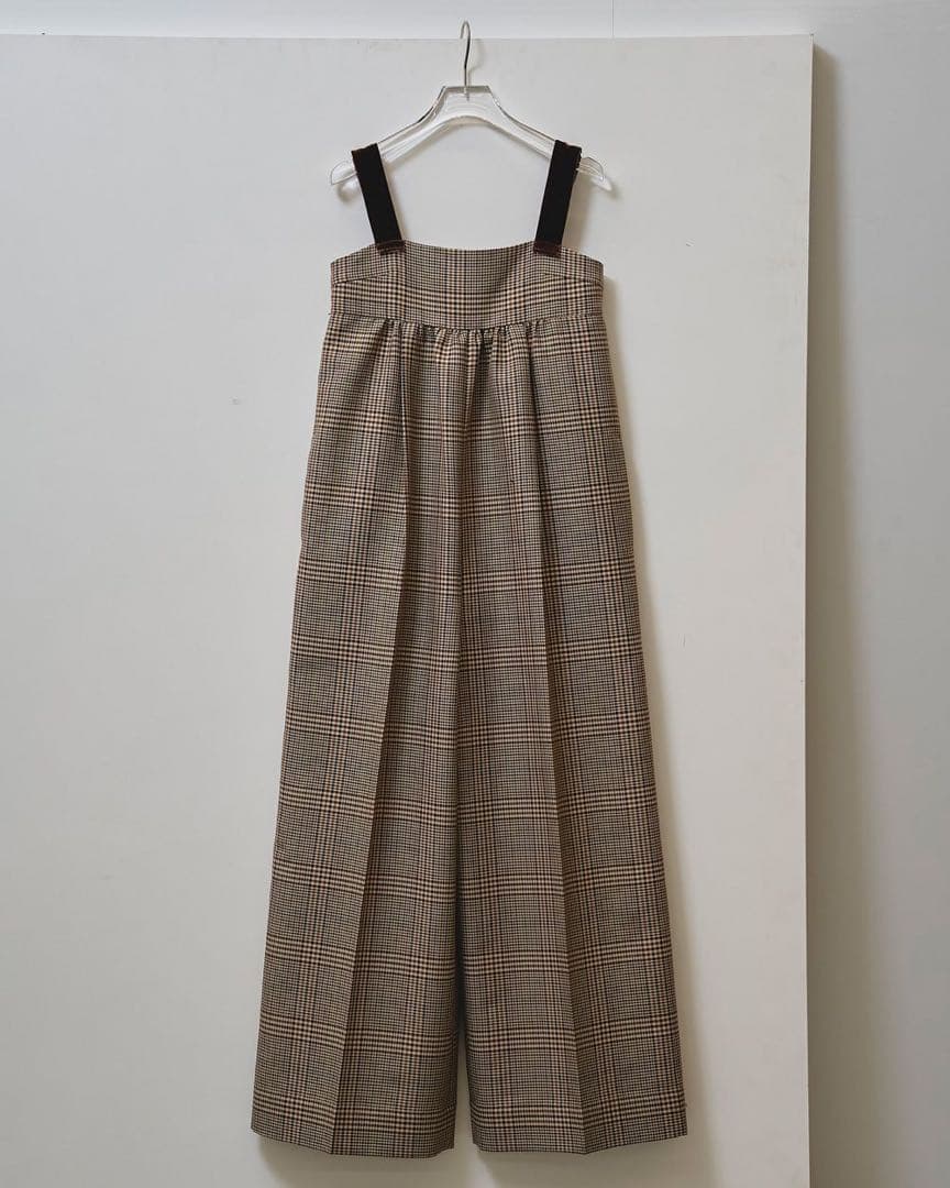 サロペット・オーバーオール・オールインワン TODAYFUL check wide conbinaison