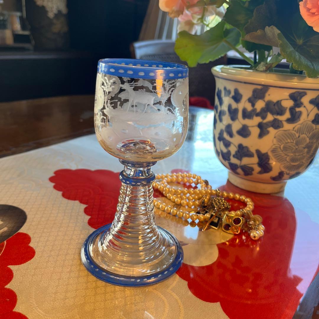￼￼ A1049 アンティーク和ガラス　日本の工芸ガラス　グラディエール￼