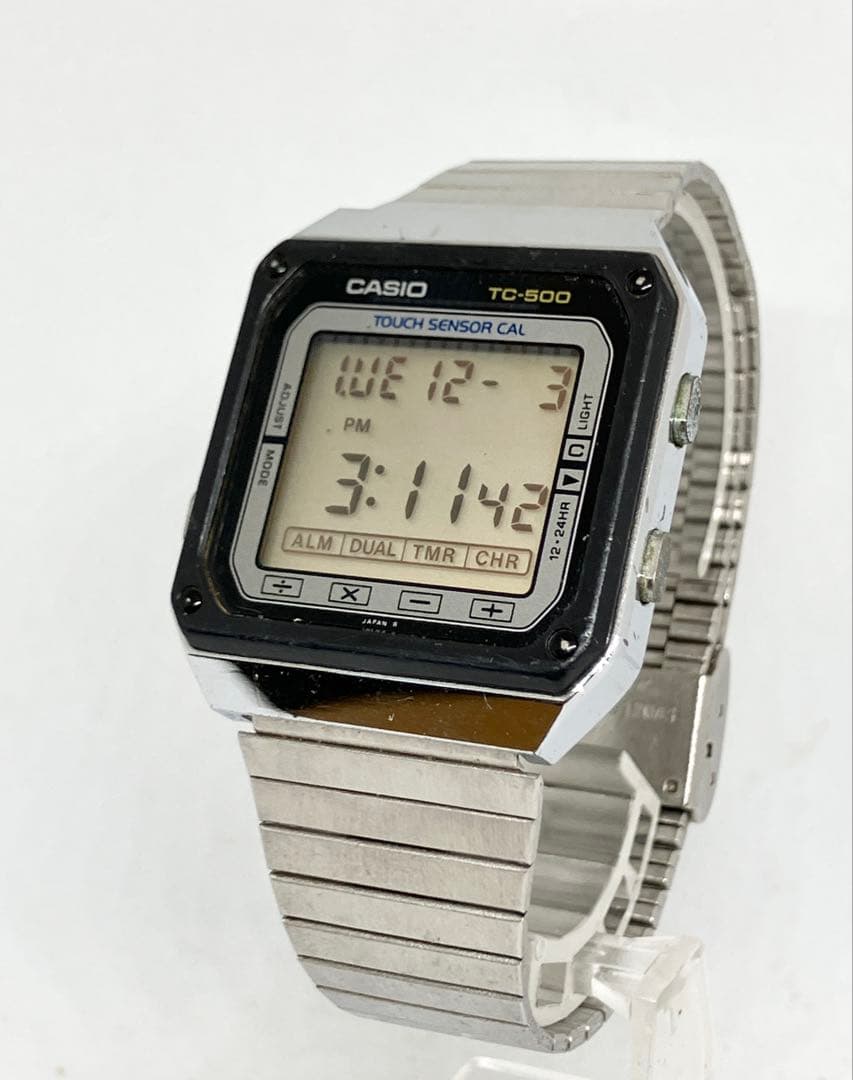 カシオ CASIO TC-500 デジタル　タッチセンサー　電卓機能付き　腕時計